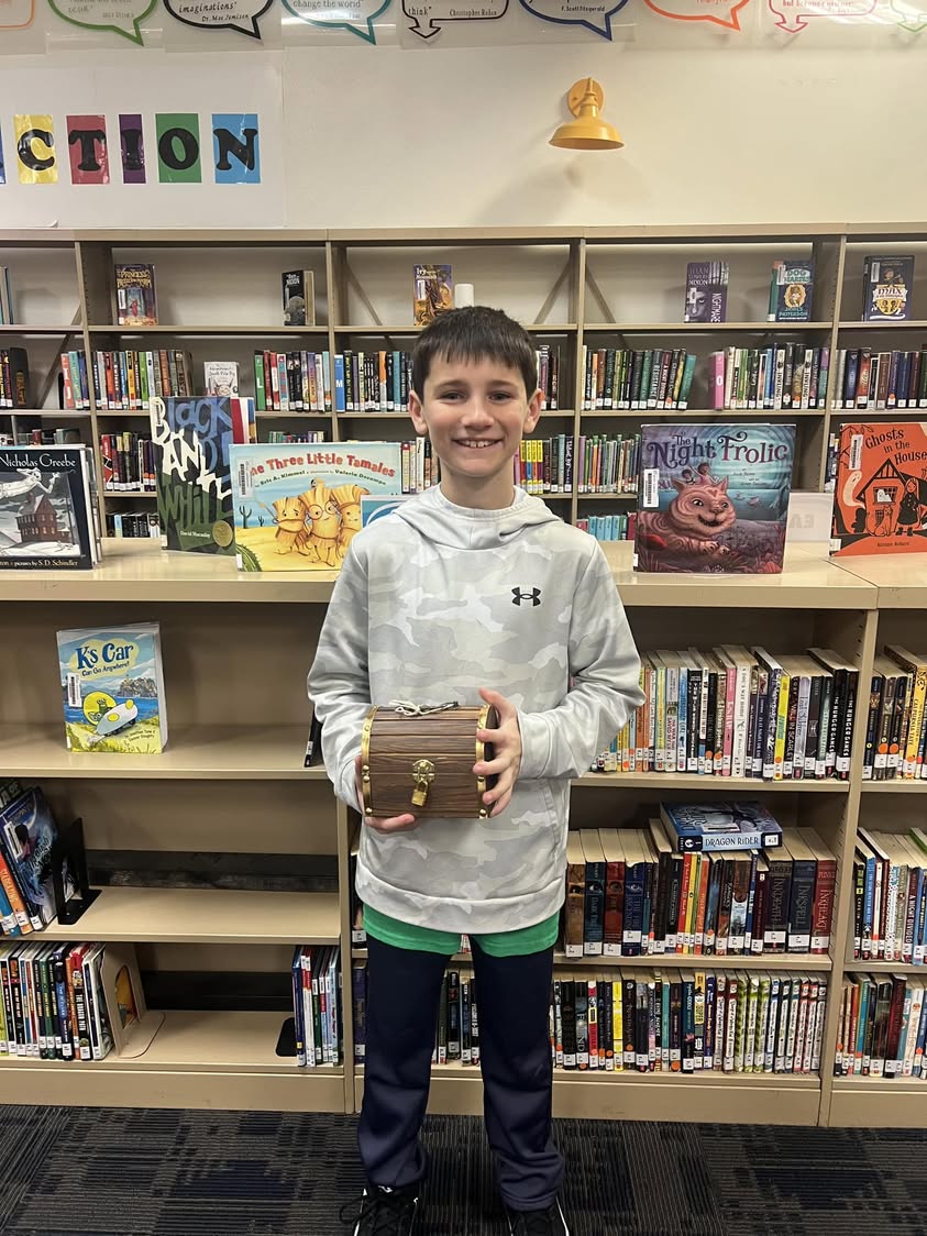 Congratulations to Jaxson Frier Edison’s day 2 book blast treasure chest winner. We still have 3 more treasure chest win…