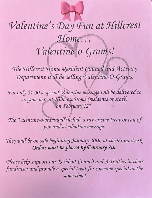 Send Sweet Surprises with Hillcrest Homes Valentine-O-Grams