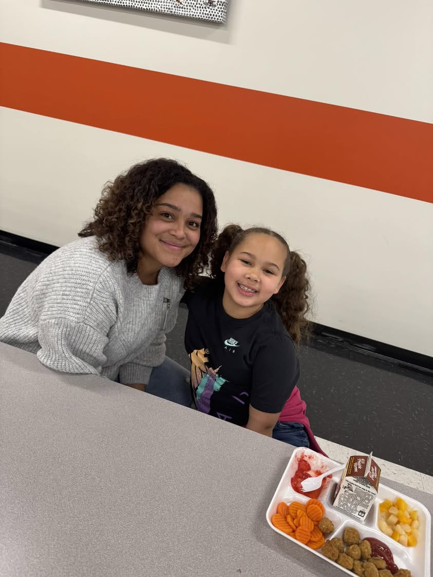 We LOVE lunch and recess visits at Edison #bigbrothersbigsisters #MAC185 #edisonbombers