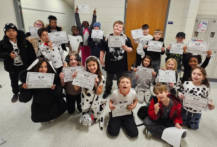 Happy 101st Day from Mrs. Poores class. #edisonbombers #3rdgrade #MAC185