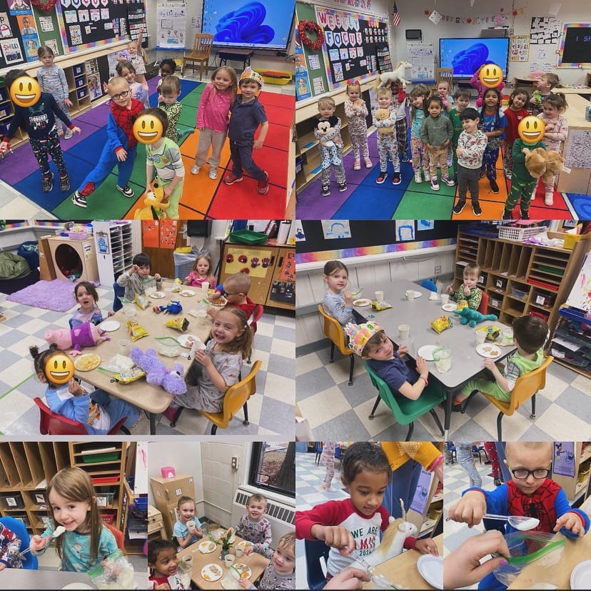 ❄️ Pajamas ❄️ Ice Cream in a Bag ❄️ Our favorite stuffed animals  ❄️ Hot Cocoa ❄️ FUN!!  Mrs. James class had a SUPER a…