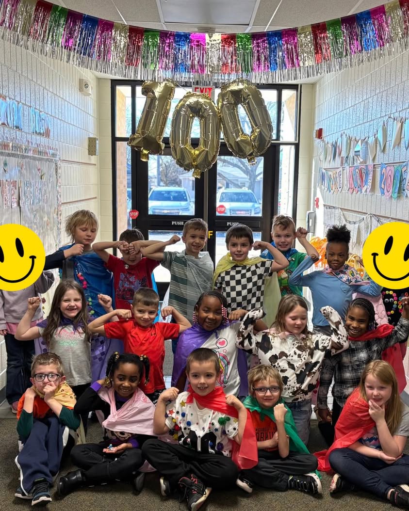💯 Days of superhero fun with the Crum Crew! #MAC185
