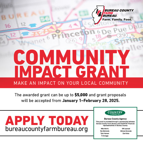 Empower Your Community with the 2025 Bureau County Impact Grant Opportunity