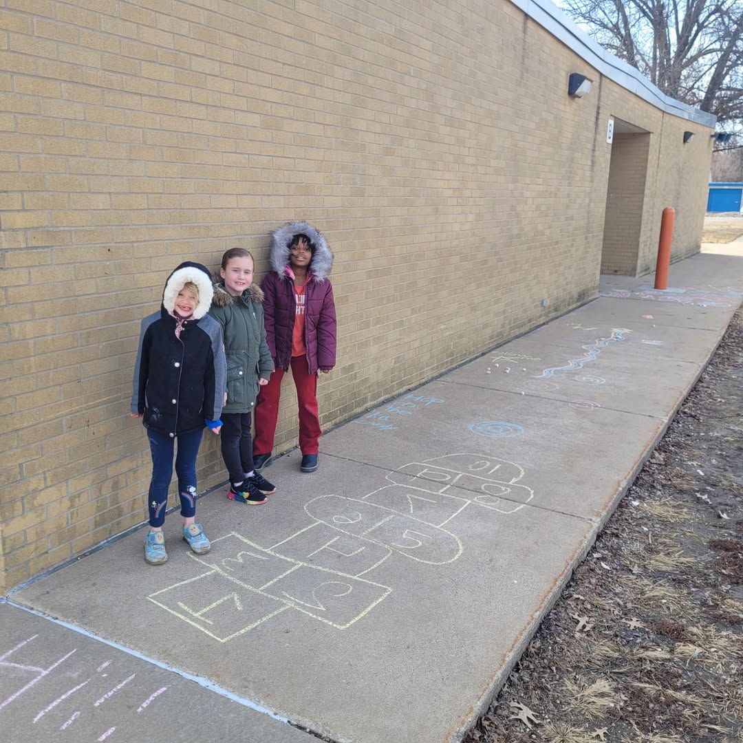 Thoughtful second graders made a game for everyone on the playground.  #MAC185