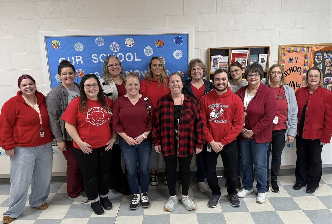 Our thoughts are with the Pikeland School District and all involved in the recent tragedy. MacArthur staff wore red toda…
