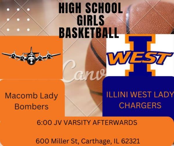 The Macomb Lady Bombers play their last regular season game tonight at Carthage vs a good Illini West team!  The Bombers…