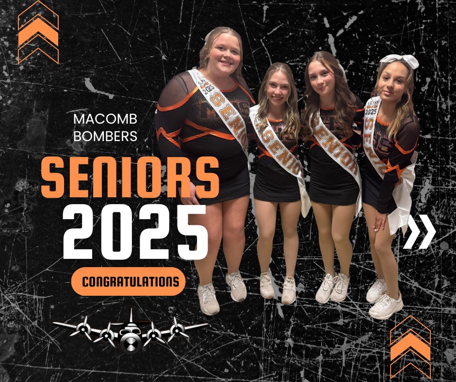 Congratulations to the Seniors of the Macomb Bomber Dancing Team!