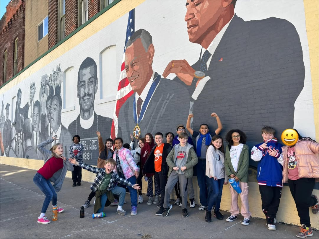 Mrs Diallo’s class spent time at the WIU museum today learning about CT Vivian and also got to visit the mural that cele…