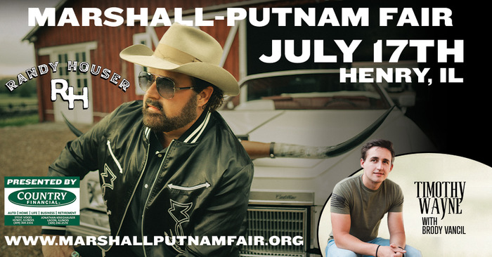 Wake Up Tri-Counties Marshall-Putnam Fair Drew Herridge Announces Headliner Randy Houser
