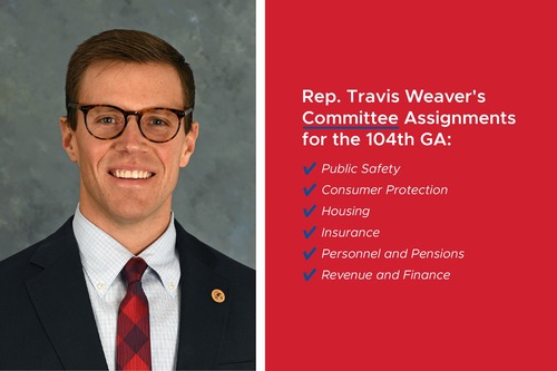 Representative Travis Weaver Takes Key Roles in Illinois 104th General Assembly