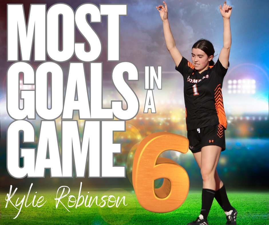 Congratulations, Kylie Robinson!!! ⚽️Congratulations, Kylie Robinson!!  Kylie set the school record for Most Goals score…