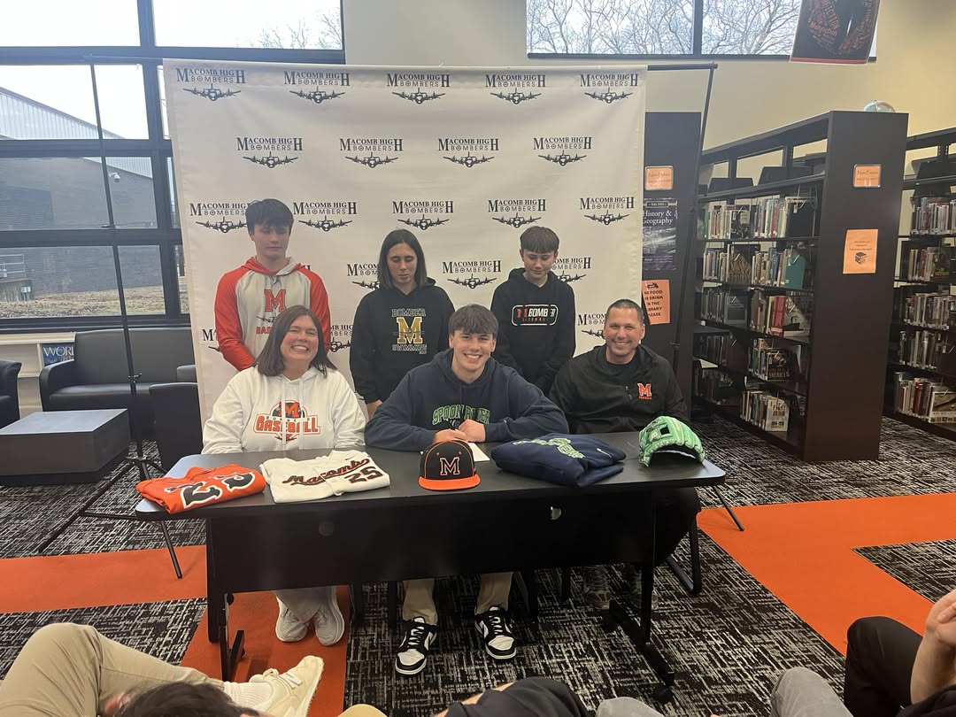 Congratulations Bomber 3 sport athlete Langdon Lambert. He signed his NLI to play Baseball at Spoon River College. Now l…