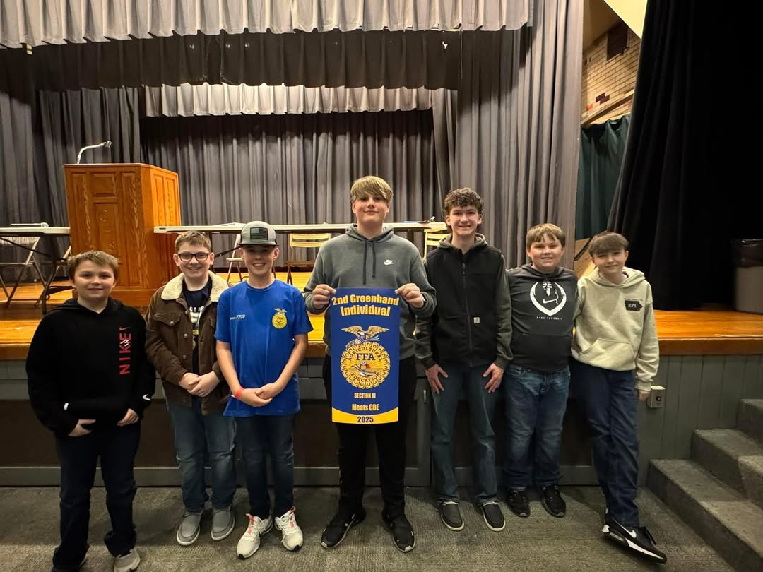 Emerson and Riley took on the Section 11 Meats CDE last night and Riley came home with a banner! Congrats on 2nd place G…