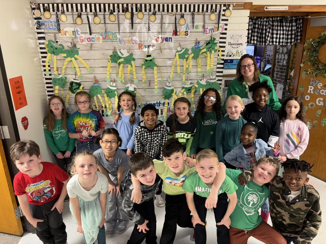 Happy St. Patrick’s Day from Mrs. Coupland’s 2nd grade leprechauns! 🍀 #MAC185