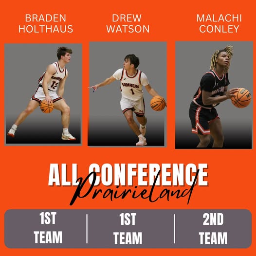 Prairieland All Conference Teams are out and we are bursting with pride!! Congratulations to: Braden Holthaus, First T…
