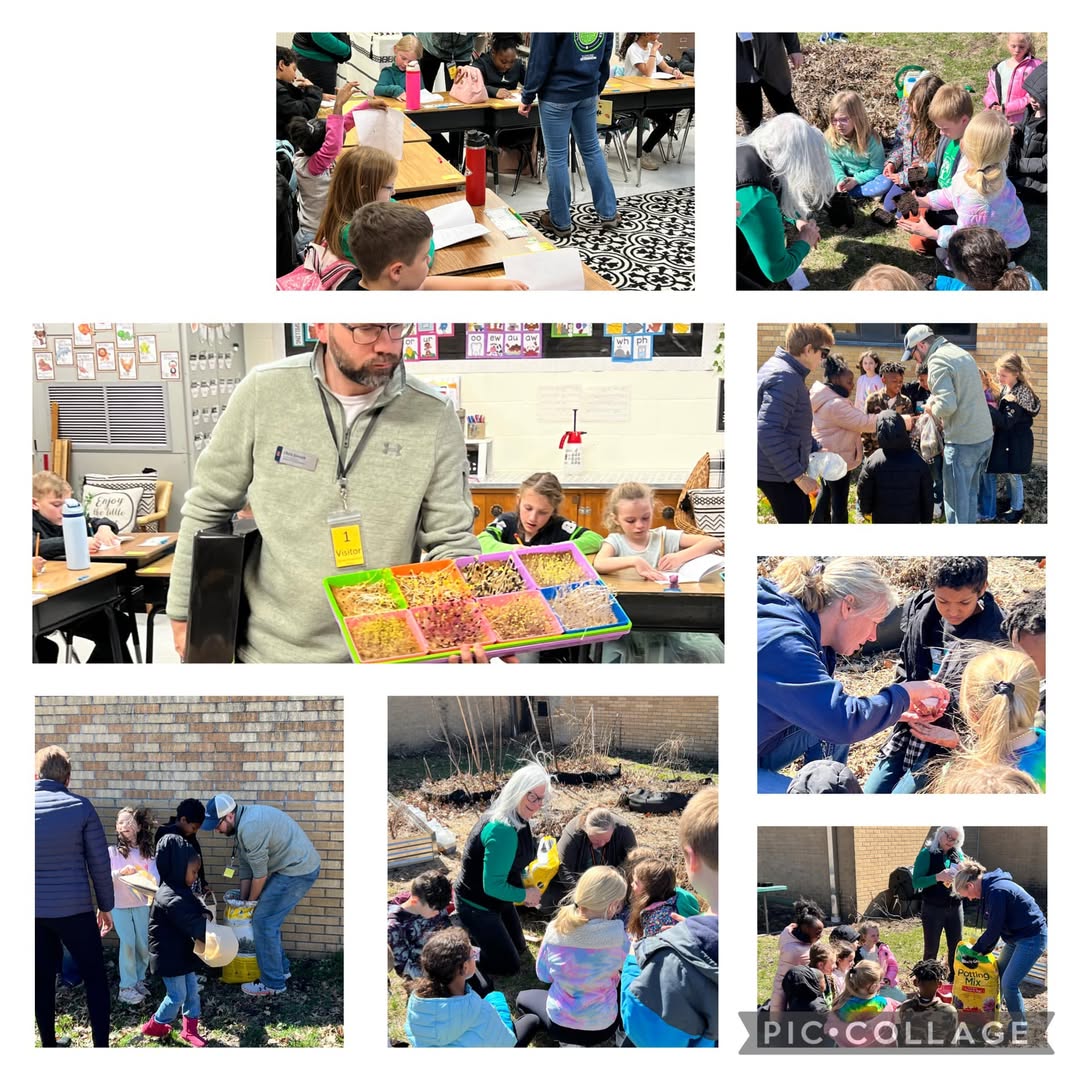 Mrs. Coupland’s class was visited by the Master Gardeners for the Adopt a Classroom program! They enjoyed showing off th…