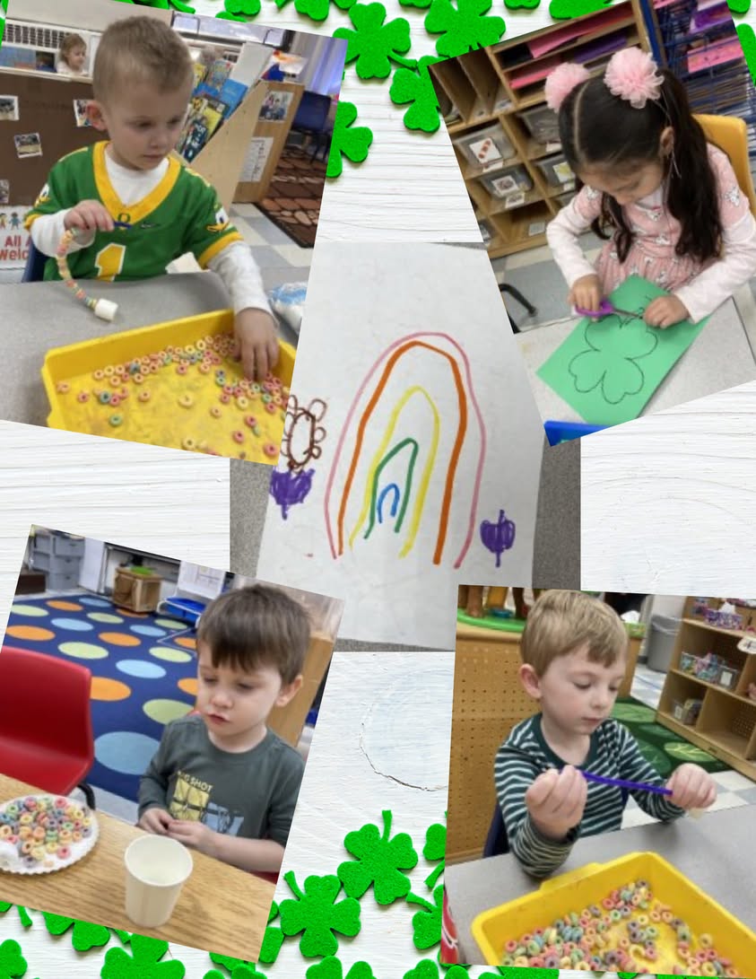Happy St. Patricks Day from Mrs. Clark & Mrs. Kesslers pre-k class! 🍀 #mac185