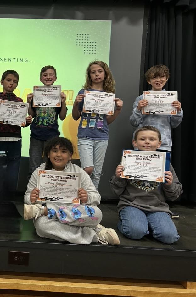 Third graders character award winner who have been showing GRIT at Edison. They keep on trying even when things get toug…