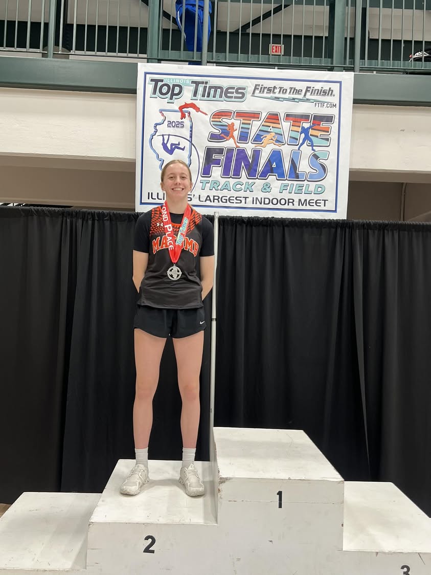 Congratulations Aubrey Holthaus . 2nd Place in the High Jump at the Top Times Indoor Statet Track and Field Meet! #OnceA…