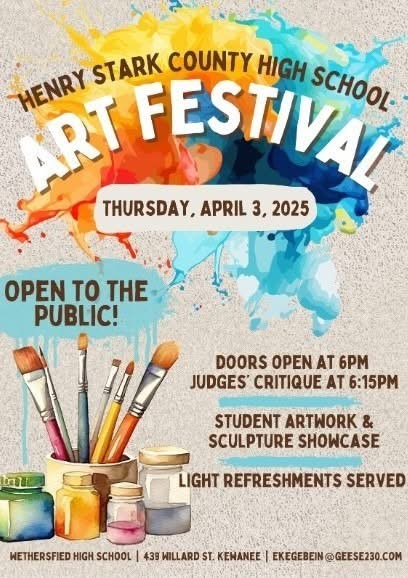 Discover Talent at Henry Stark County High School Art Festival on April 3, 2025