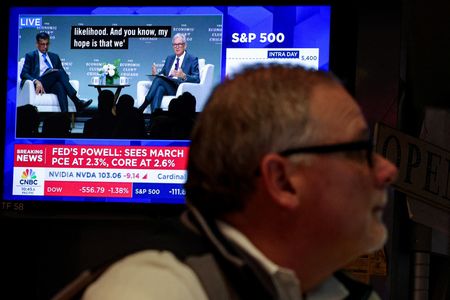 Tariff-wounded stocks find no balm with Powell remarks