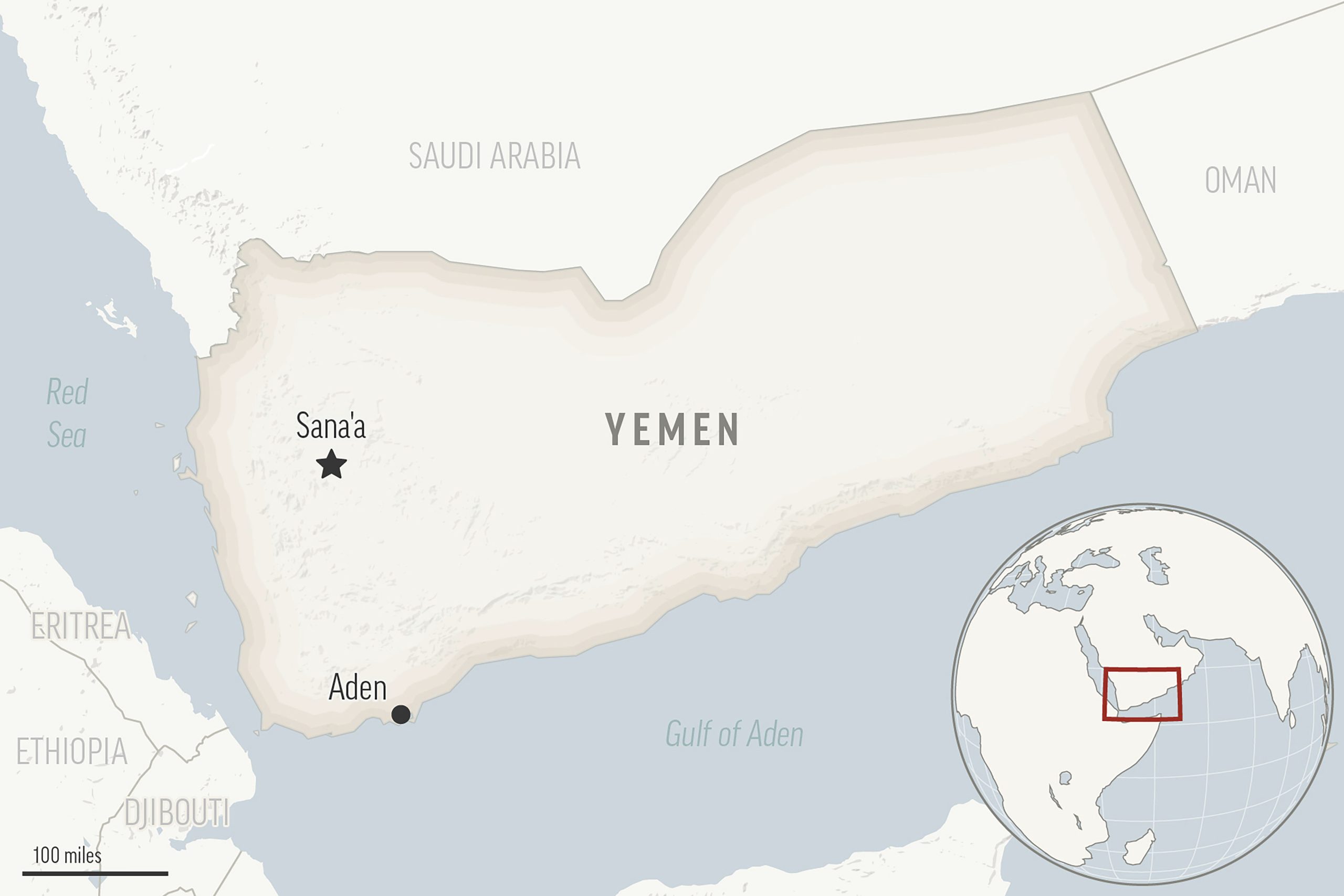 Yemen’s Houthi rebels report US strikes in the capital and a coastal city