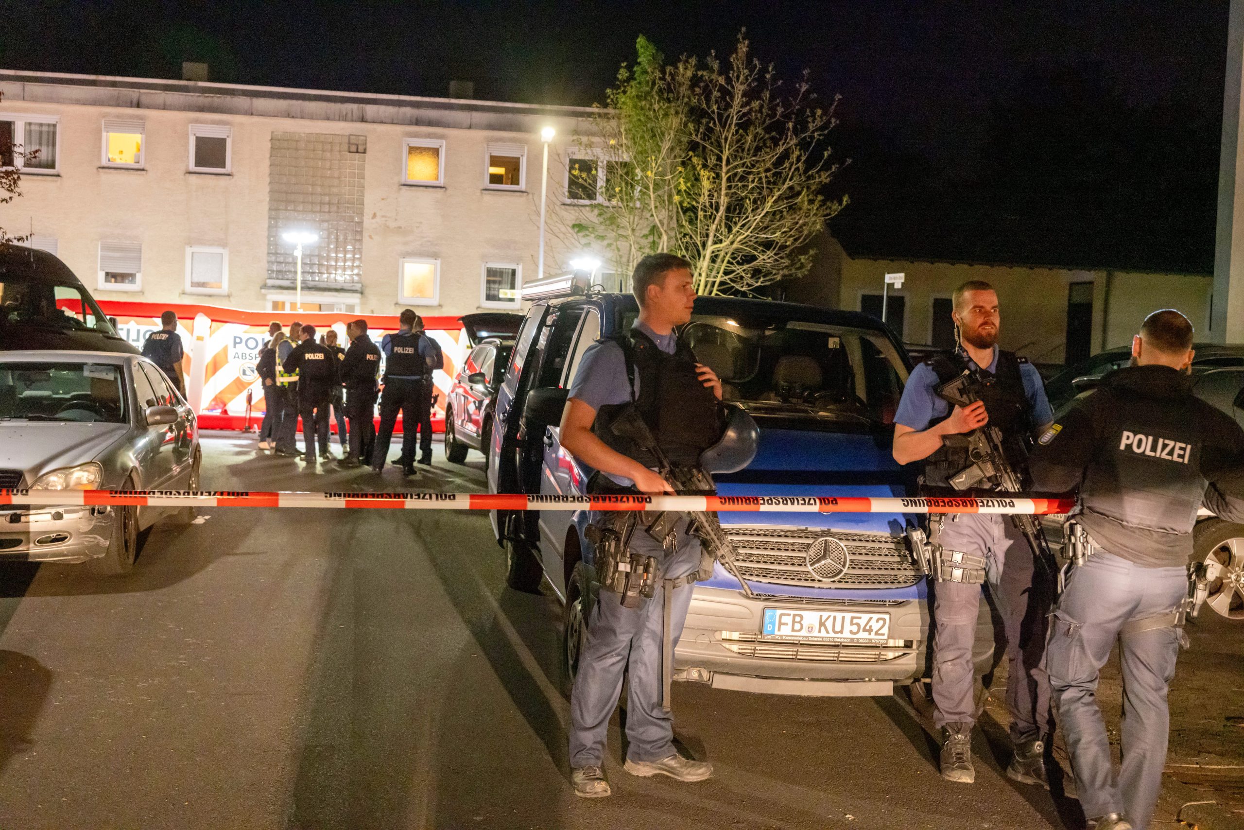 Police in central Germany hunt for a suspect on the run after 2 people were shot dead