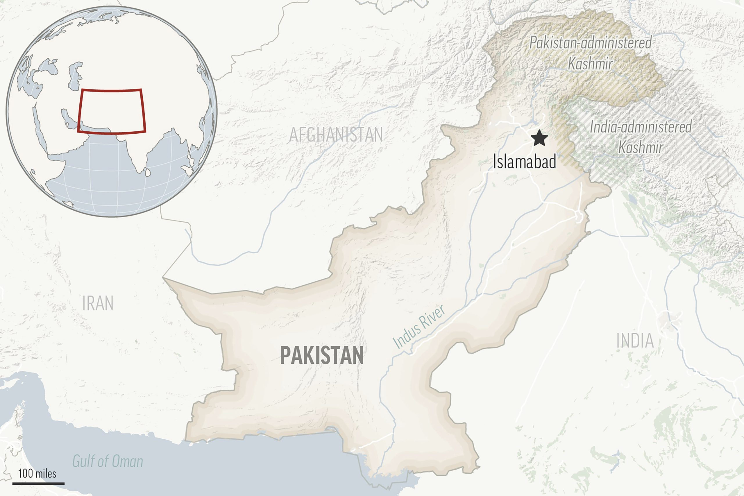 Passenger truck falls into a ravine in southern Pakistan, killing at least 13