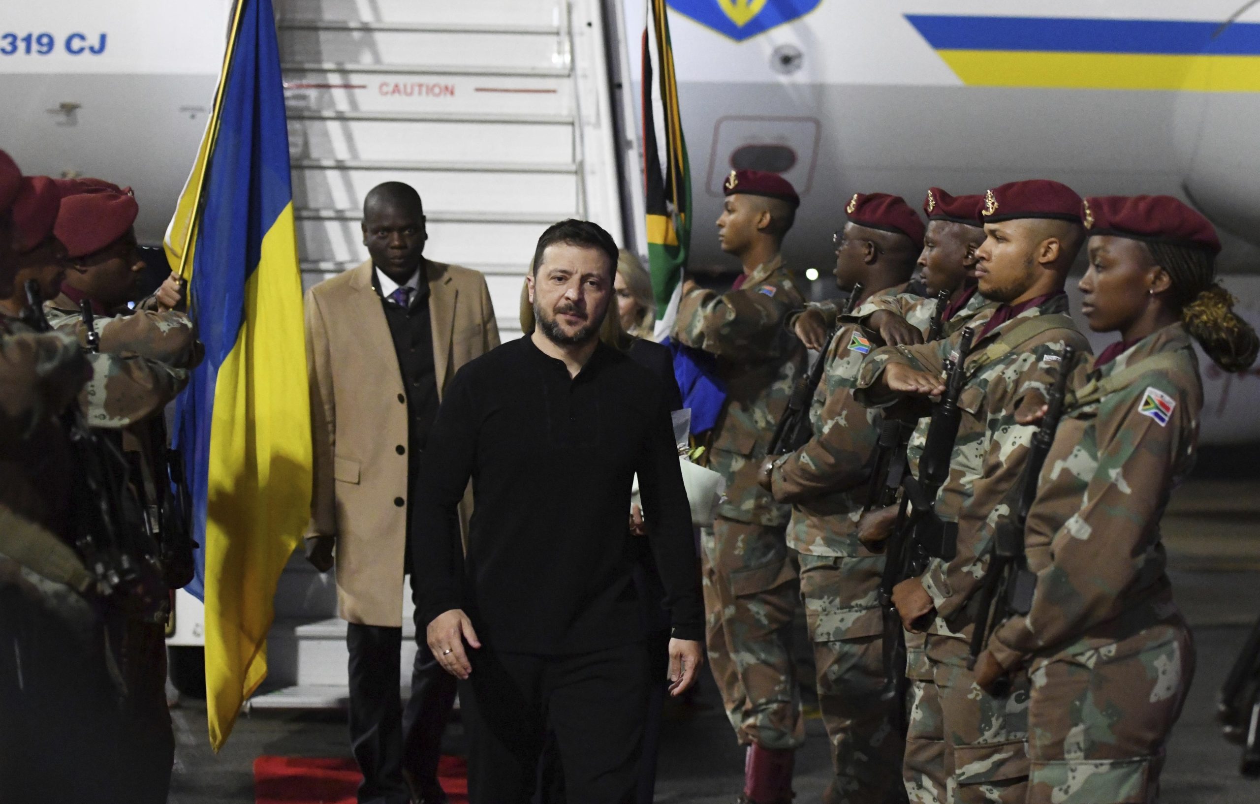 Ukraine’s Zelenskyy arrives in South Africa for state visit following Trump’s renewed criticism