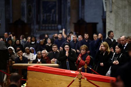 St. Peter’s Basilica reopens to faithful bidding farewell to pope