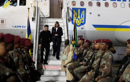 Zelenskiy cuts short S.Africa trip after Russian strike on Kyiv