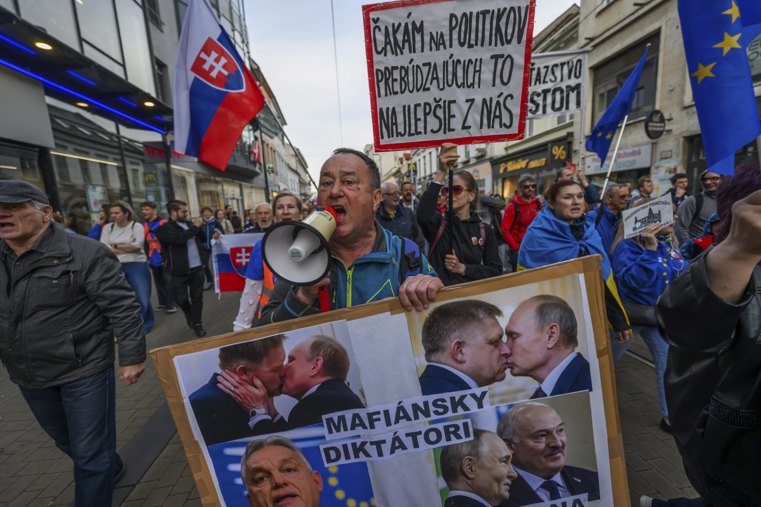 Slovaks rally to condemn legislation they say would harm nongovernmental groups