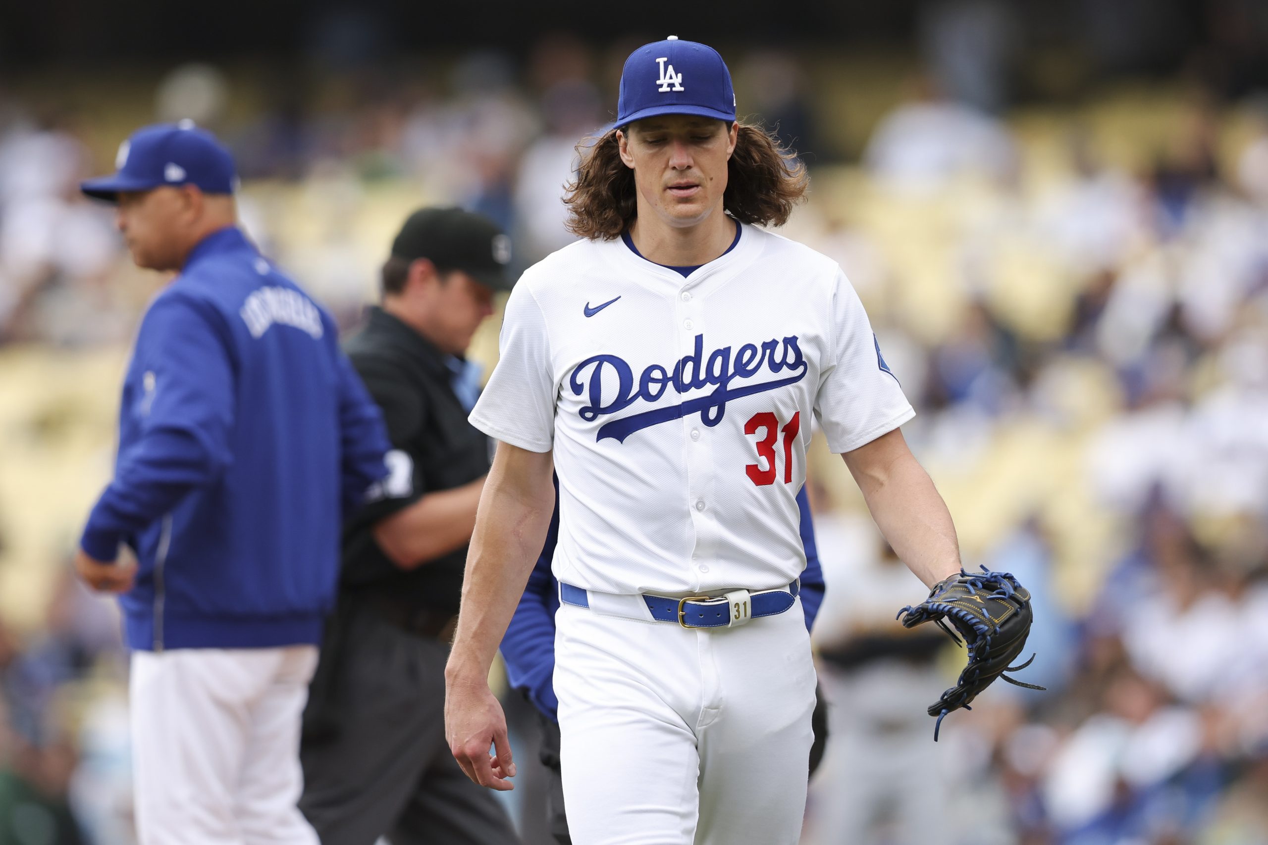 Tyler Glasnow is the latest Dodgers starting pitcher to hit the injured list
