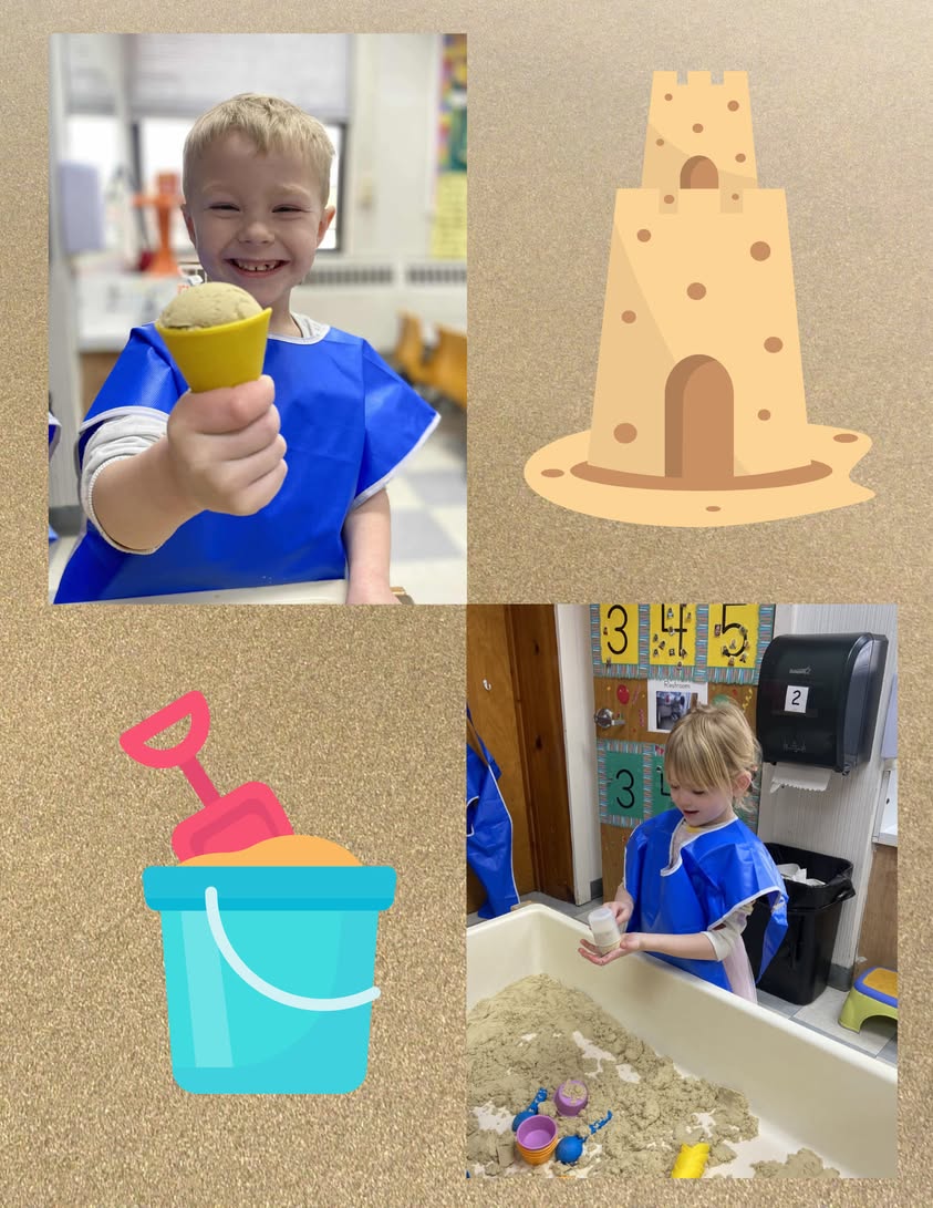 MacArthur students LOVE the kinetic sand in their sensory tables! #mac185