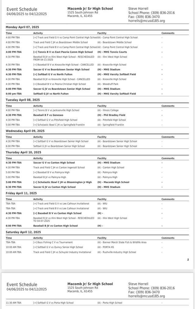Bomber Athletics for next week. #OnceABomberAlwaysABomber