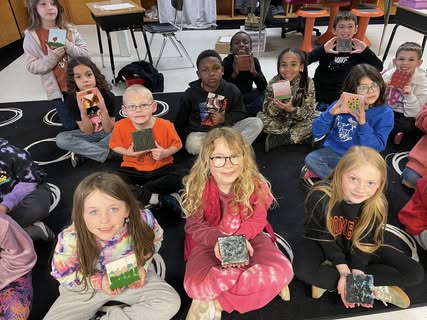 Thank you Crafty Coop for helping us makes these amazing tiles.   Mrs. Baxter’s class has been lucky to have Crafty Coop…