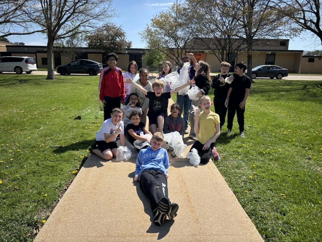 Mrs. Diallo’s class picked up trash to celebrate Earth Day. #MAC185 #4thgrade #thankyou