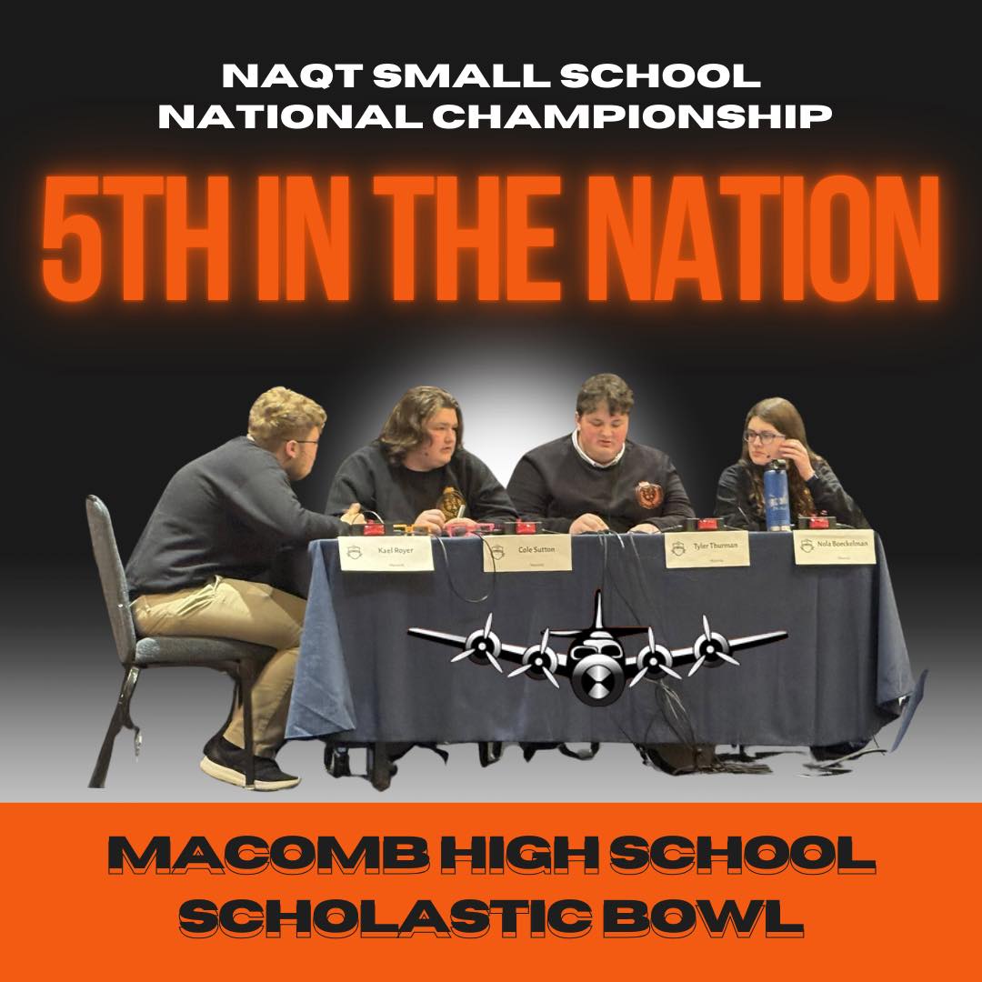 🏆 5th in the NATION! 🏆 Congratulations to the Macomb High School Scholastic Bowl team for an outstanding performance a…