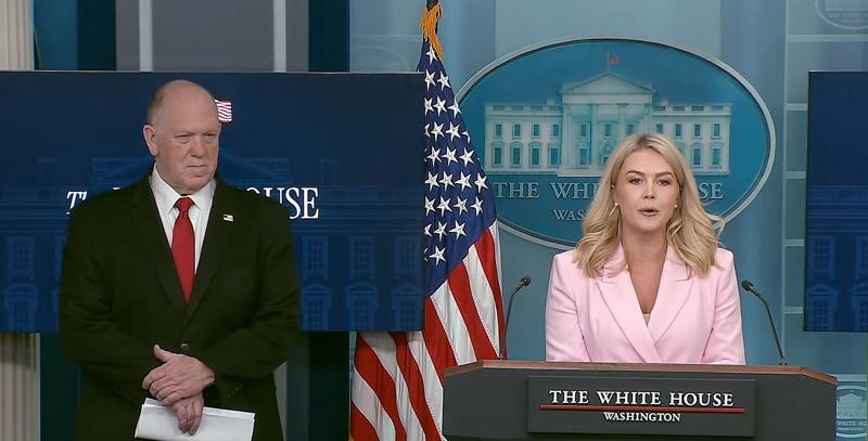 WATCH: White House highlights 100-day successes, first brief on border security