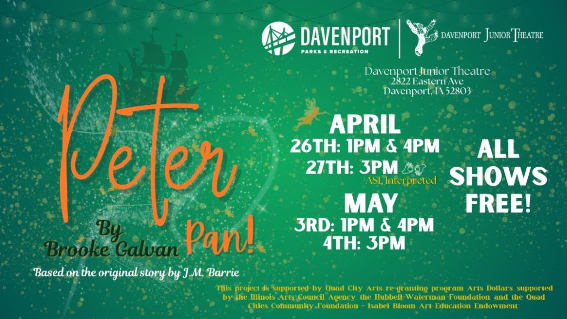 “Peter Pan,” April 26 through May 4