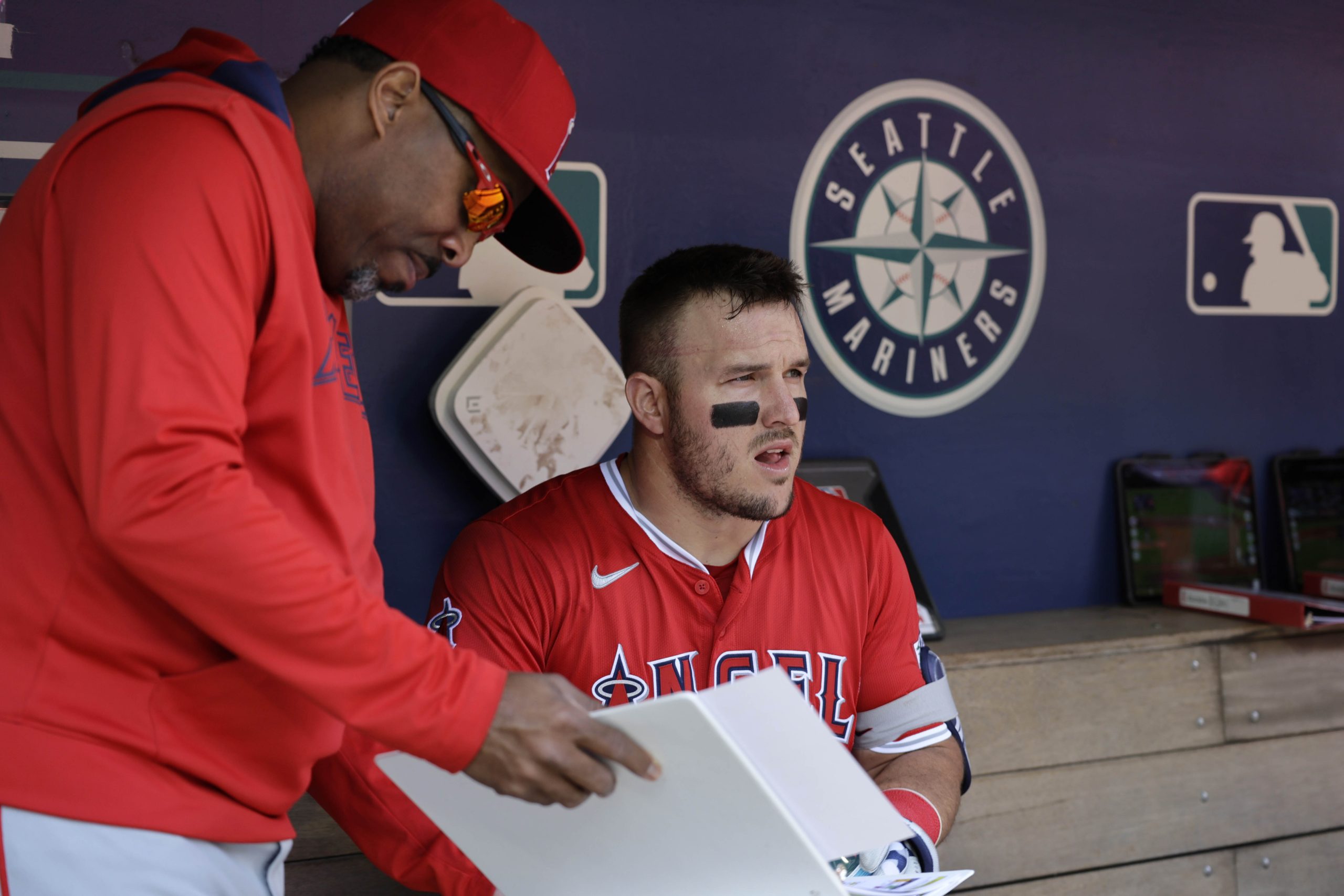 Mike Trout is going on the injured list again with a bone bruise in his left knee