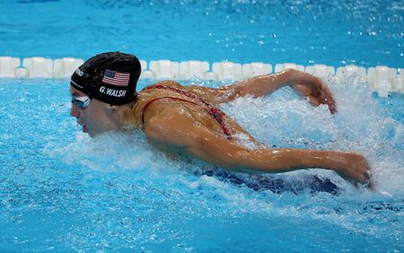 Swimming-Walsh breaks American record in 50m butterfly