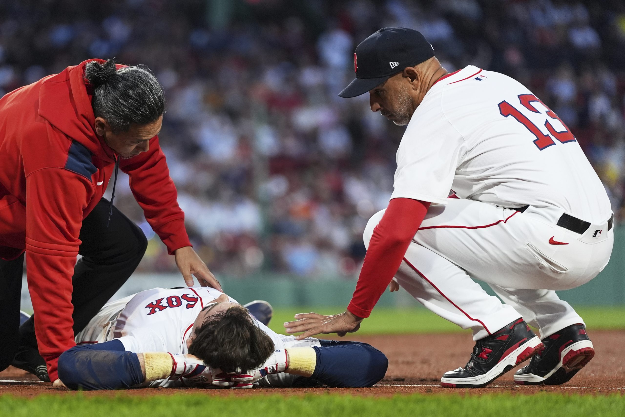 Red Sox 1B Triston Casas out for rest of season after rupturing left knee tendon