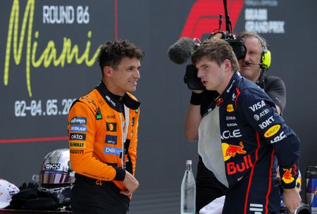 Motor racing-New dad Verstappen beats Norris to Miami pole