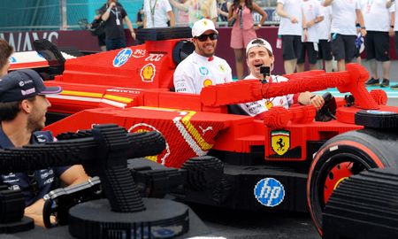 Motor racing-It’s lights out and away they Lego for F1 drivers parade in Miami