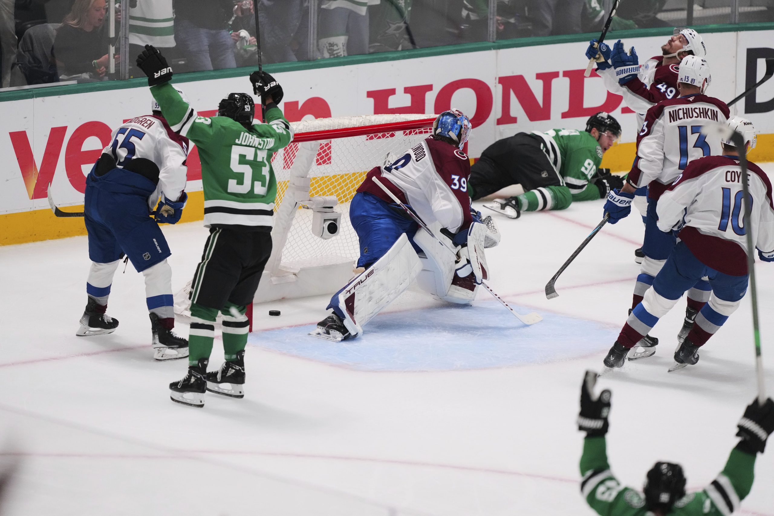 Mikko Rantanen carries Stars into second round, when they could get back Heiskanen and Robertson