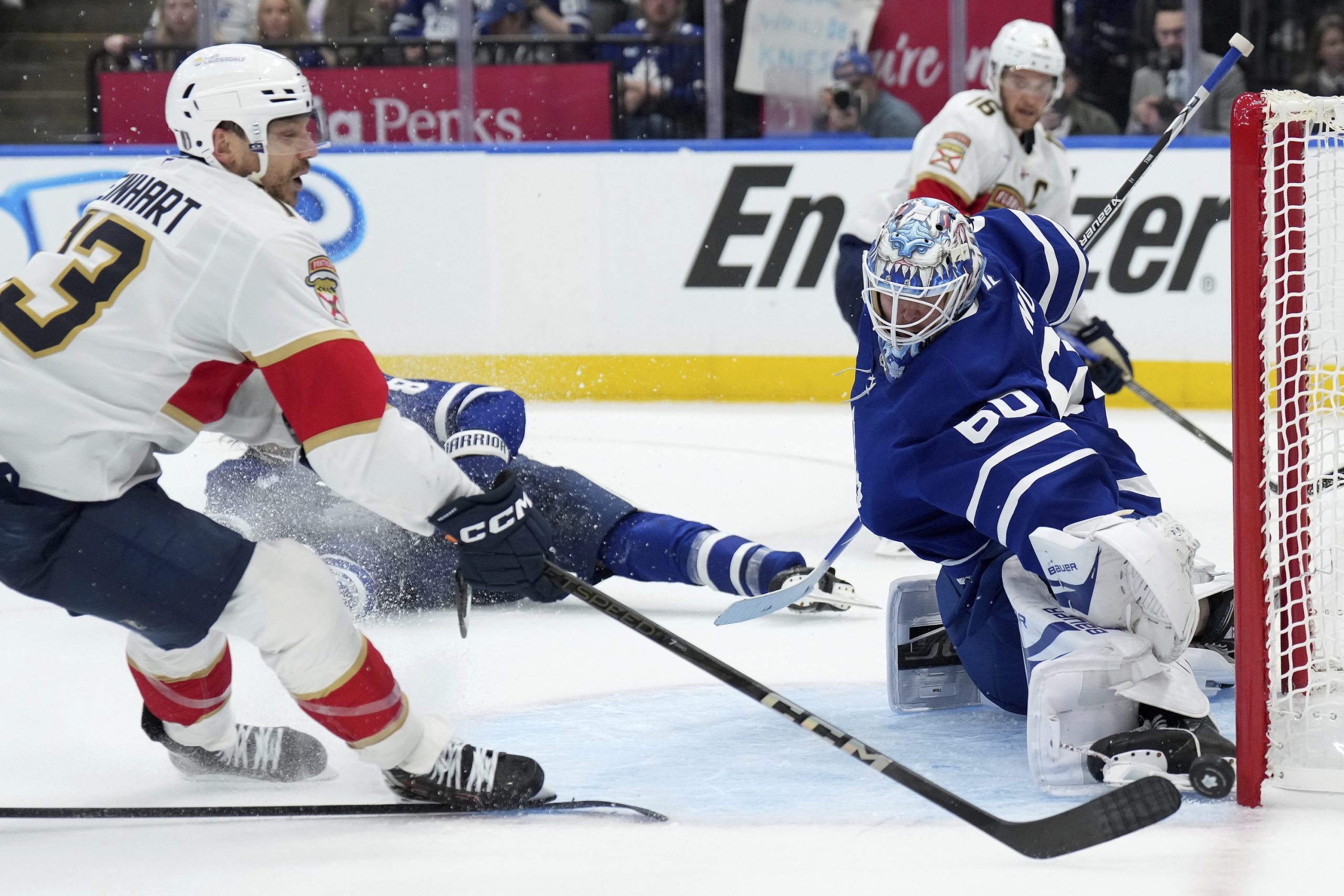 Maple Leafs goaltender Joseph Woll set to start Game 2 against Panthers