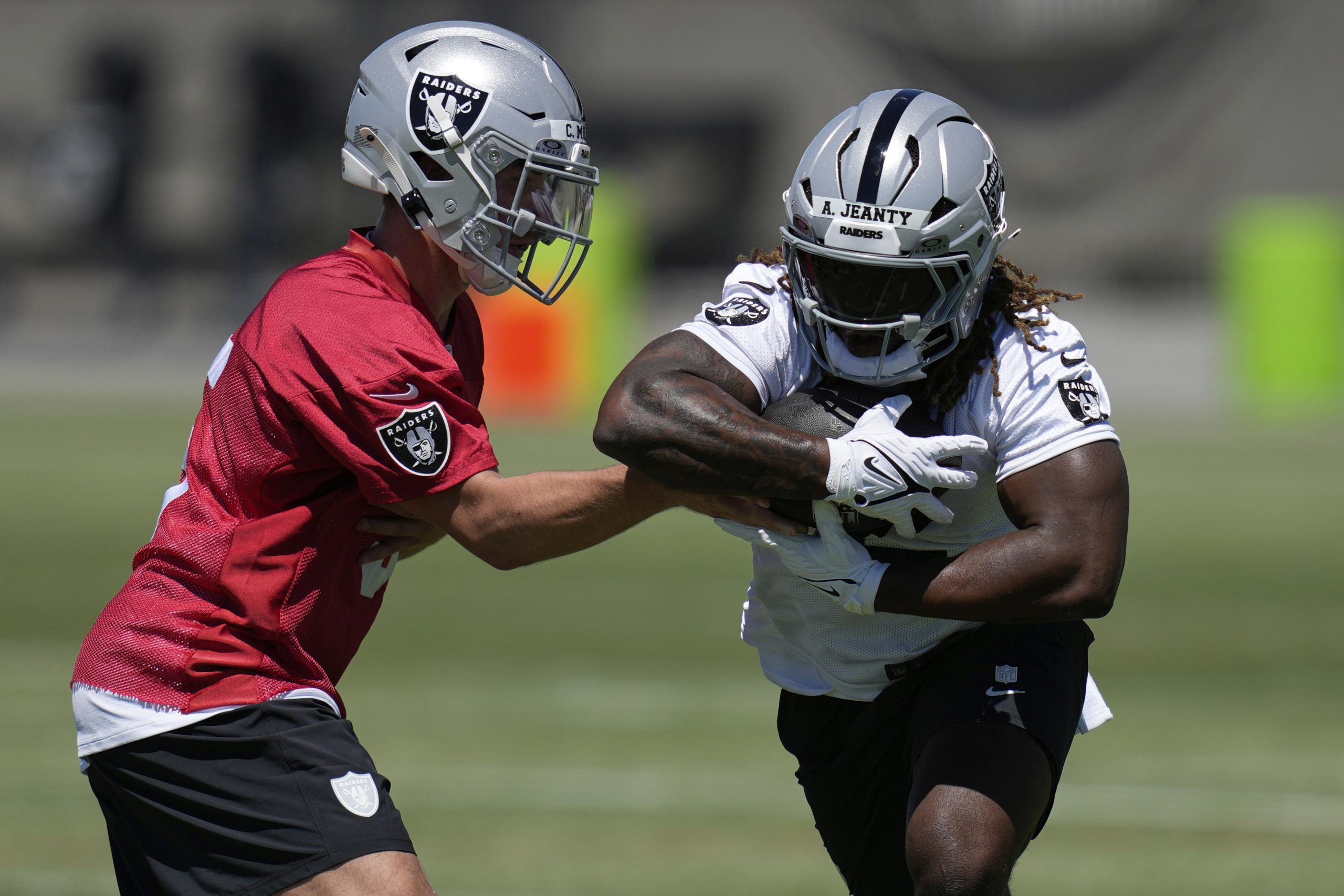 Jeanty practices for the first time as Raiders hope he’s the answer to their rushing problems
