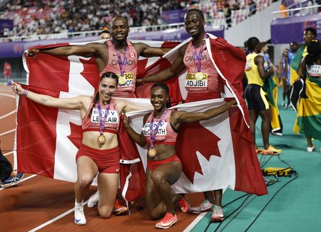 Athletics-Canada crowned inaugural mixed 4x100m relay champions