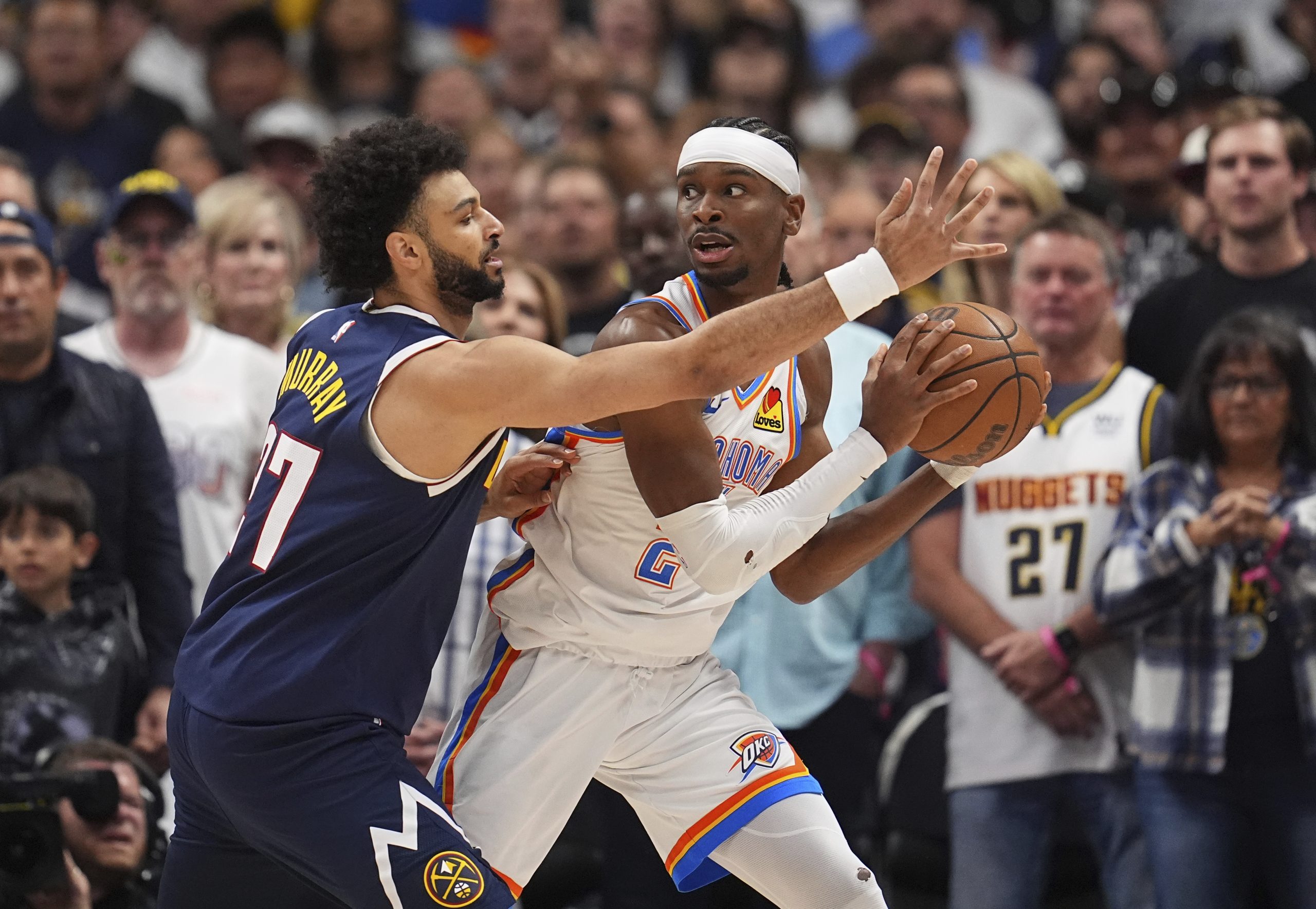 Clank! Nuggets and Thunder combine for 25 points, tied for fewest in 1st quarter of NBA playoff game